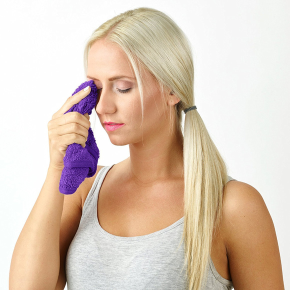 2-Pack Purple Microfiber Makeup Remover - Picture 5 of 8